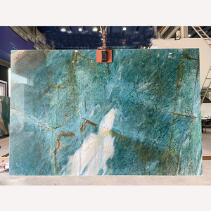 Natural Luxury Green Quartzite Slab For Home Background Wall Brazil Beautiful Exotic Stone Green Quartzite Slab