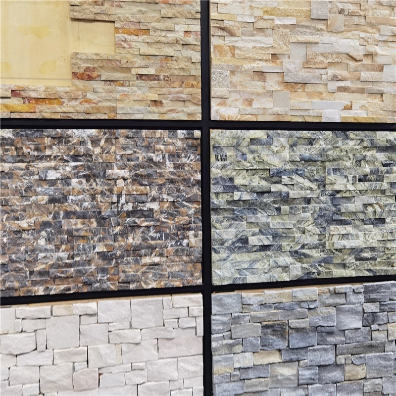 Wall Design Graphic Design Tile Quartzite Ledger Stone Panels Slate Culture Stone Modern Natural for Outdoor Good 10-12 Mm