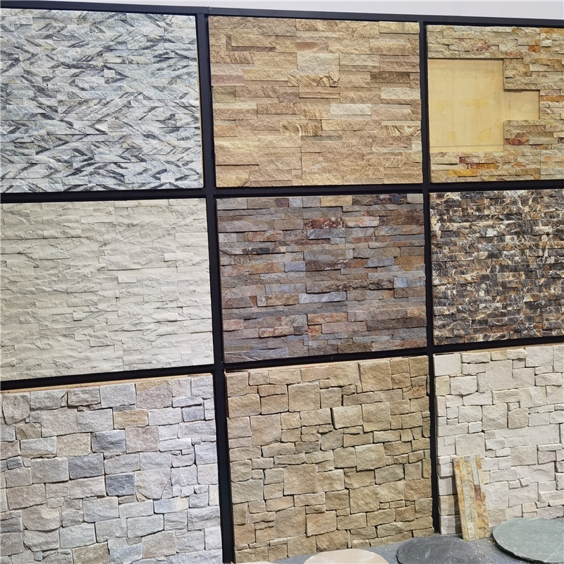 Wall Design Graphic Design Tile Quartzite Ledger Stone Panels Slate Culture Stone Modern Natural for Outdoor Good 10-12 Mm