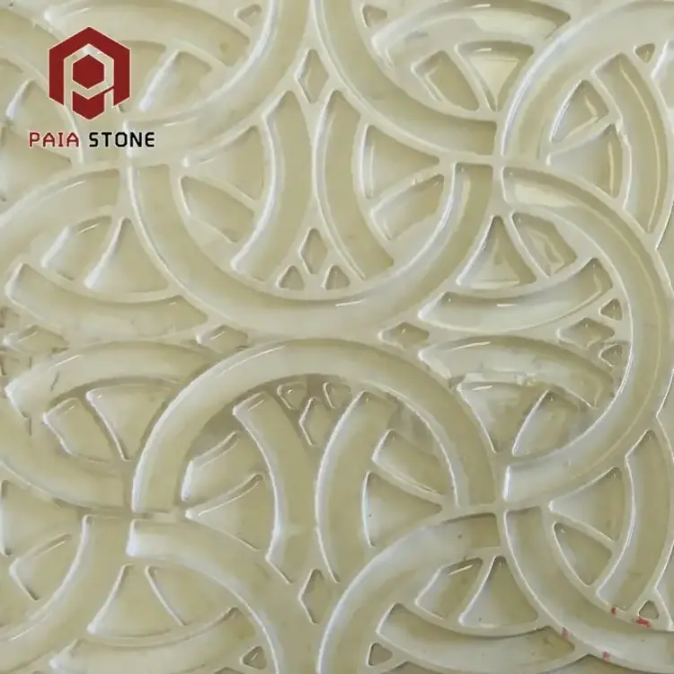 Hot Sale Modern Wall Art Interior Decorative 3D Wall Beige Marble Wall Tiles Panel