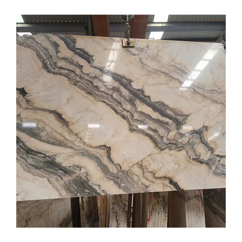 Paiastone Portugal Natural Marble Wall Panel Polished Aurora Pink Rosa Marble Slabs For Kitchen Island Countertop