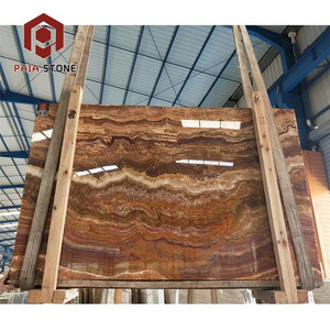 translucent wooden vein black red onyx type of marble slab novel design china wholesale facade cladding stone