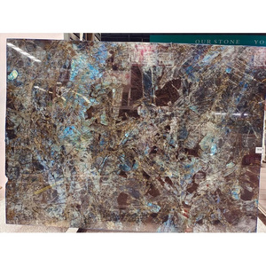 Hot Sale Lemurian Honey  Blue Labradorite Tile Granite Slabs Price Labrador Antique Labrador Blue Granite Price