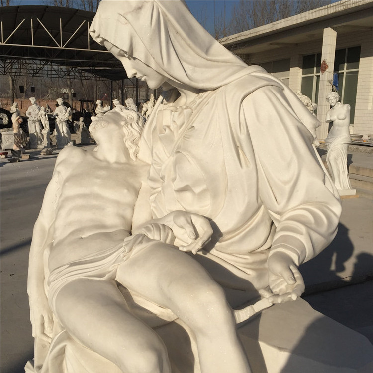 Church Sculpture White Christ Statue Marble, Jesus Christ Statue In White Marblechruch Sculpture