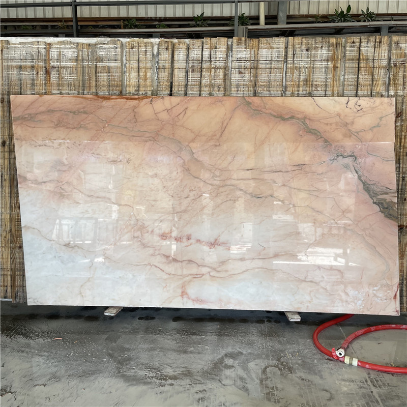 Form Portugal Rosa Aurora Polished Surface Finishing and Big Slab Stone with Pink Natural Marble Wall , Floor Tile Import Marble