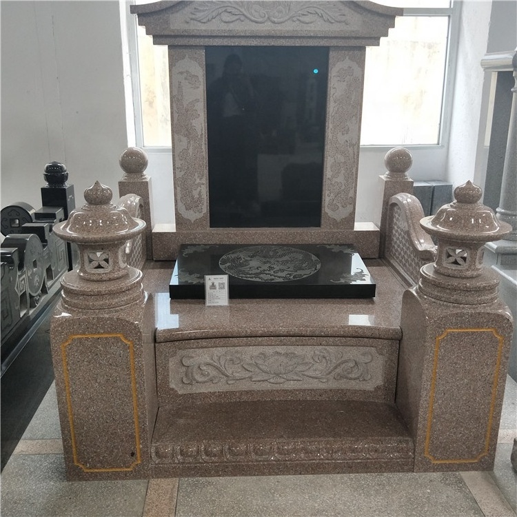 Tombstones Memorial China Style Carve Black And Monuments Red Cemetery Monument Wholesale Stone Modern Tombstone Designs Granite