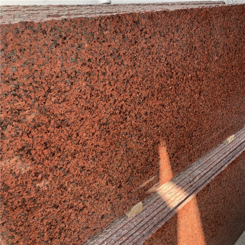 Cheap Outdoor African Red Granite Slabs Wall Floor Tiles House Exterior Stone Wall Tiles Decoration