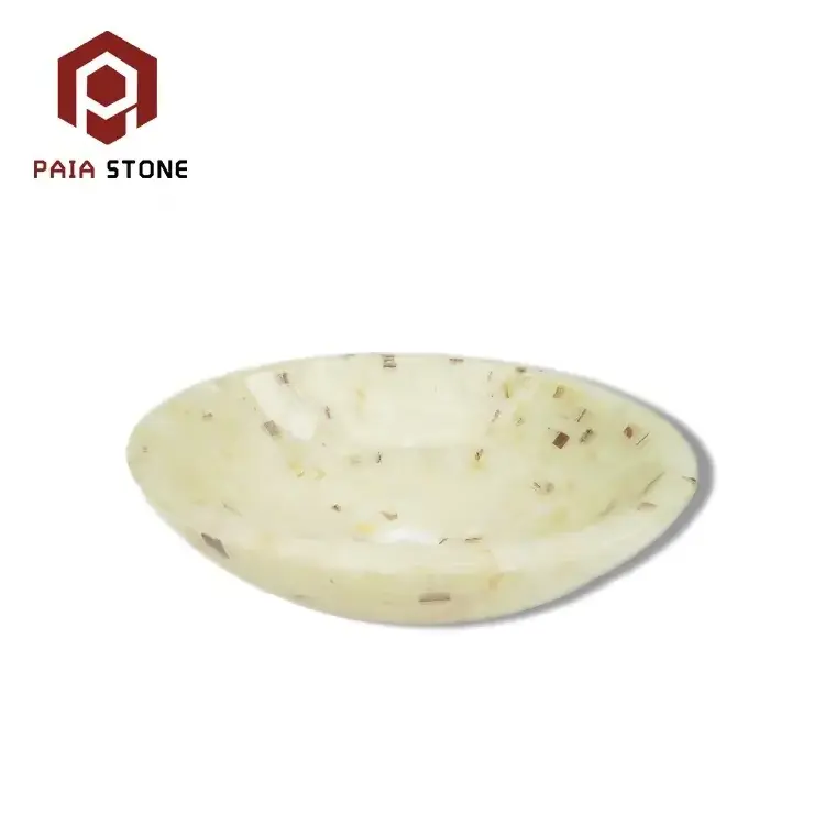 New Design Morden Natural Stone Round Marble Sink Bowl for Home Decoration