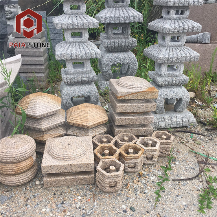 Outdoor Decoration Lantern We're Going Japanese Diamond Garden House Garden Pagoda Japanese Stone Customized Size Courtyard