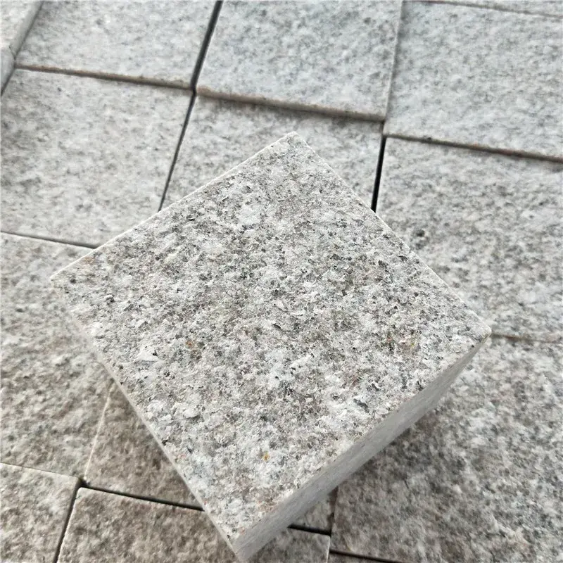 Natural stone G681 pink flamed granite floor tile 100x100 cube stone paving granite pool driveway floor stones