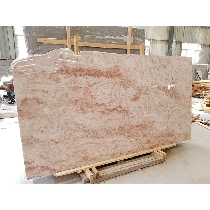 Red Cream rosa crema white and pink marble tile 12x12 inch the price of the marble slab in china