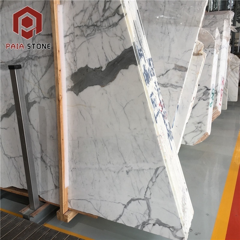 luxury cheap chinese faux arabescato marble slab price