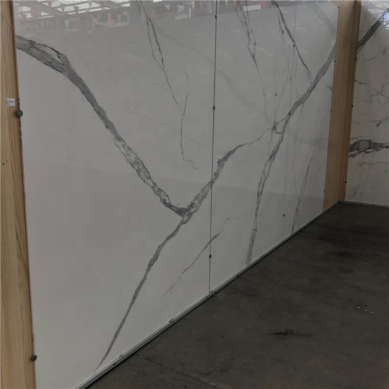 Slab Synthetic Stone Marble Sintered Stone China Slim for Home Tiles Calaeatta White Big Slab Graphic Design 1 YEAR Modern Hotel