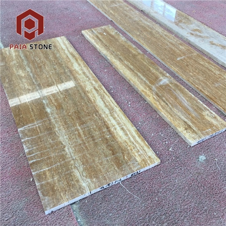 Mexico Golden Travertine Stone Wall Flooring Tiles Decoration Marble For Indoor