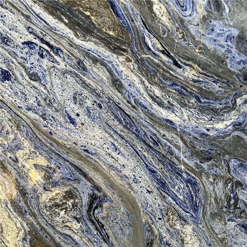 Brazil Natural Quartzite Slab Van Gogh Starry Night Marble Slabs For Wall Kitchen Countertops Vanity Tops Table Tops