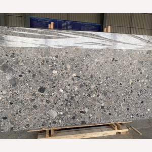 Italy Top Quality Breccia Carsica Marble Slab Tiles For Interior Floor And Stairs Grey Marble Slab Hotel Design