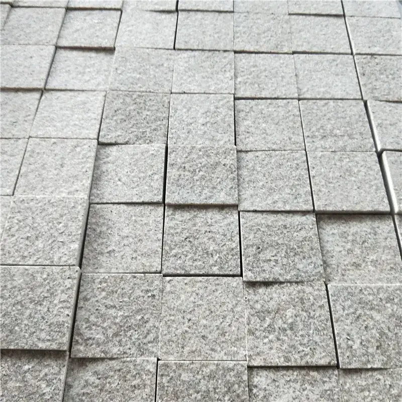 Natural stone G681 pink flamed granite floor tile 100x100 cube stone paving granite pool driveway floor stones