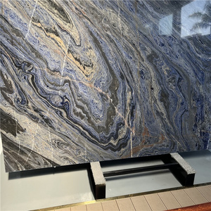 Brazil Natural Quartzite Slab Van Gogh Starry Night Marble Slabs For Wall Kitchen Countertops Vanity Tops Table Tops