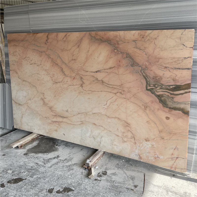 Form Portugal Rosa Aurora Polished Surface Finishing and Big Slab Stone with Pink Natural Marble Wall , Floor Tile Import Marble