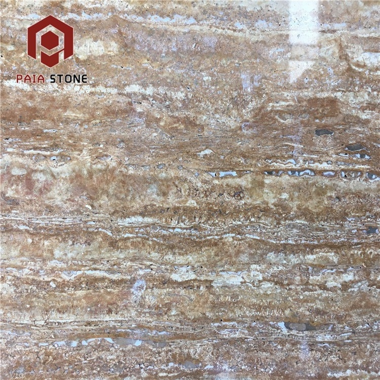 Mexico Golden Travertine Stone Wall Flooring Tiles Decoration Marble For Indoor