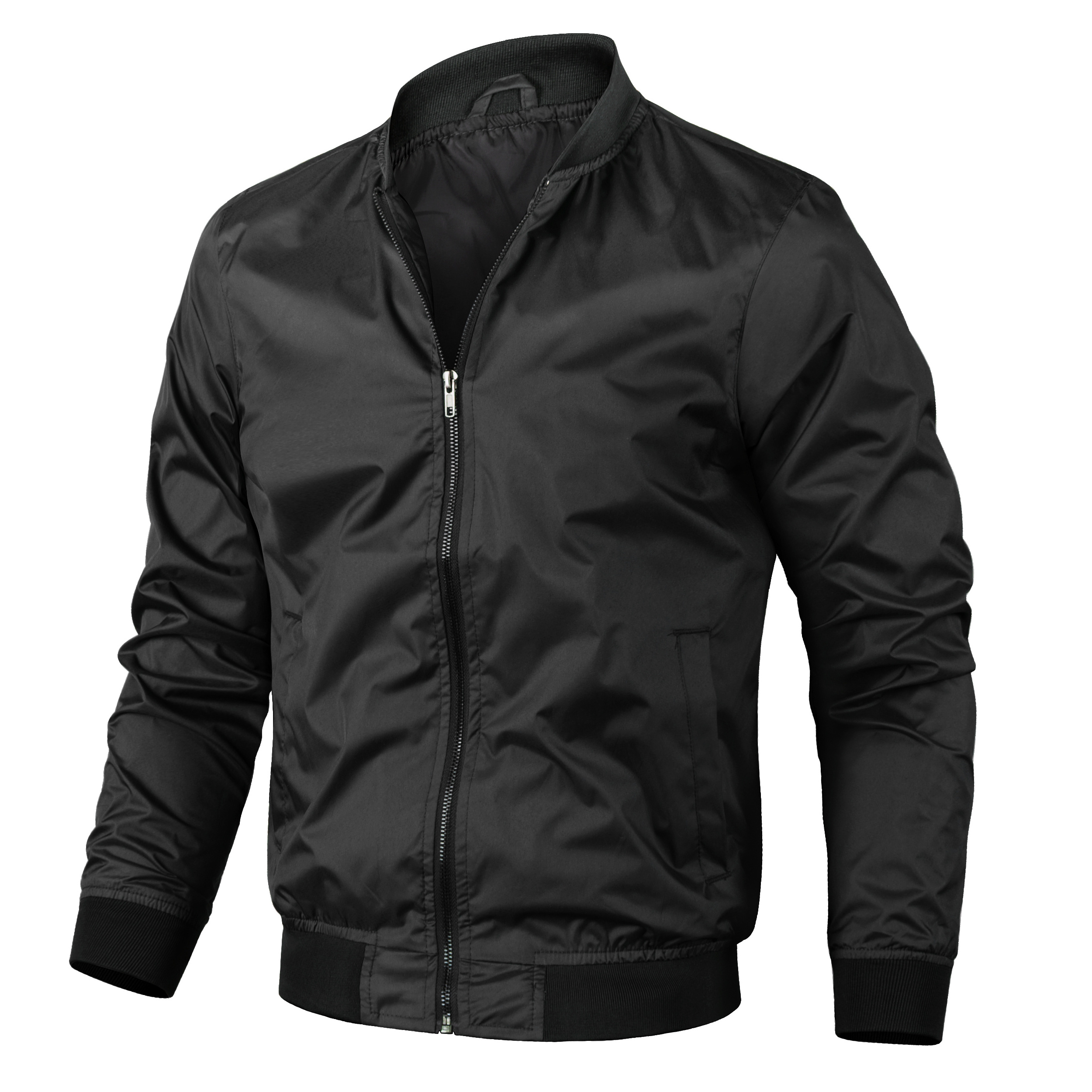 2022 Mens Bomber Casual Jacket Lightweight Slim Fit Softshell Windbreaker Men's Jackets Coats