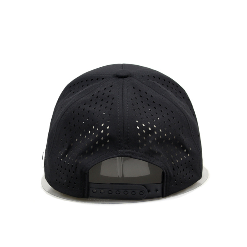 Waterproof laser cut hole perforated hat palm tree waterproof hat laser cut holes polyester laser cut hole perforated golf hat