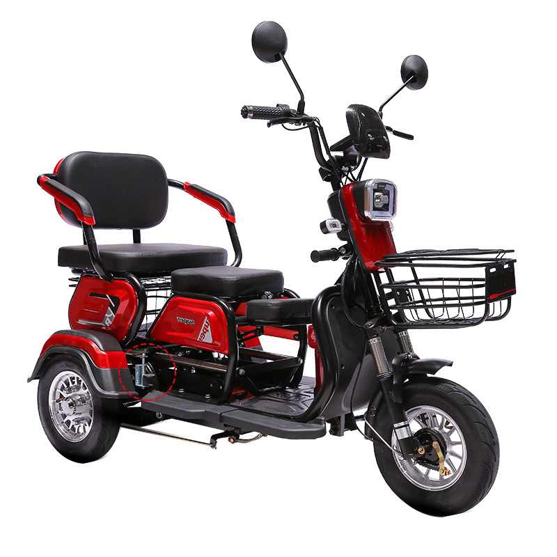 Disabled for adult algeria cargo vehicle bike 3 wheel electric tricycle adult bike gemelos trike triciclo para covered enclosed