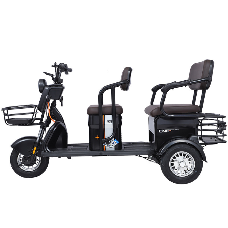 Paige Electric tricycle 3 wheel scooter for adult motorized trike 2 seat reverse for disabled bicycle child scooter baby 3 in 1