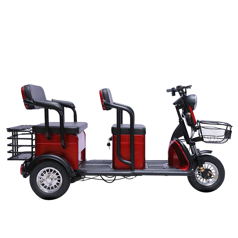 Taxi Passenger on trike tricycle rear differential electric water drilling rig plastic adult tricycle taxi axle scooter parts