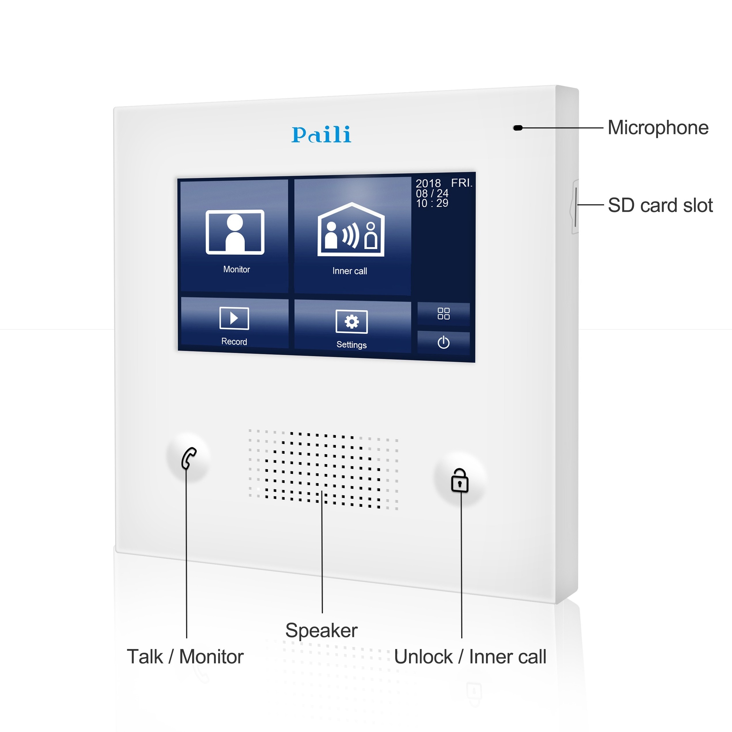 2 wire  videophone system intercom system video door entry systems to access a building/home/office