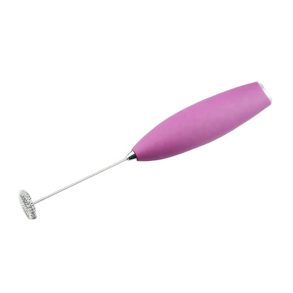 Handheld Electric Battery Operated Milk Frother whisk with stand milk foam