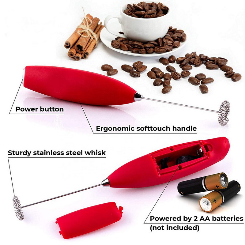 Handheld Steamer Coffee Equipment Foam Warmer Stand Coffee Electric Milk Frother Handheld Electric Milk Frother