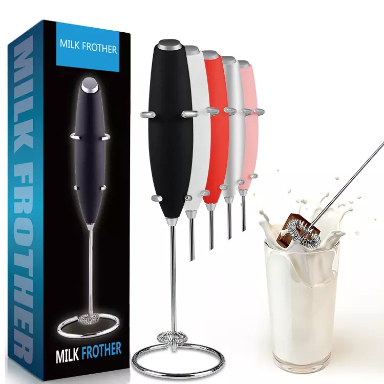 2024 Top Sale coffee  whisk battery Operated Milk  Mixer Blender  Beater Foam Maker  Electric Handheld milk frother