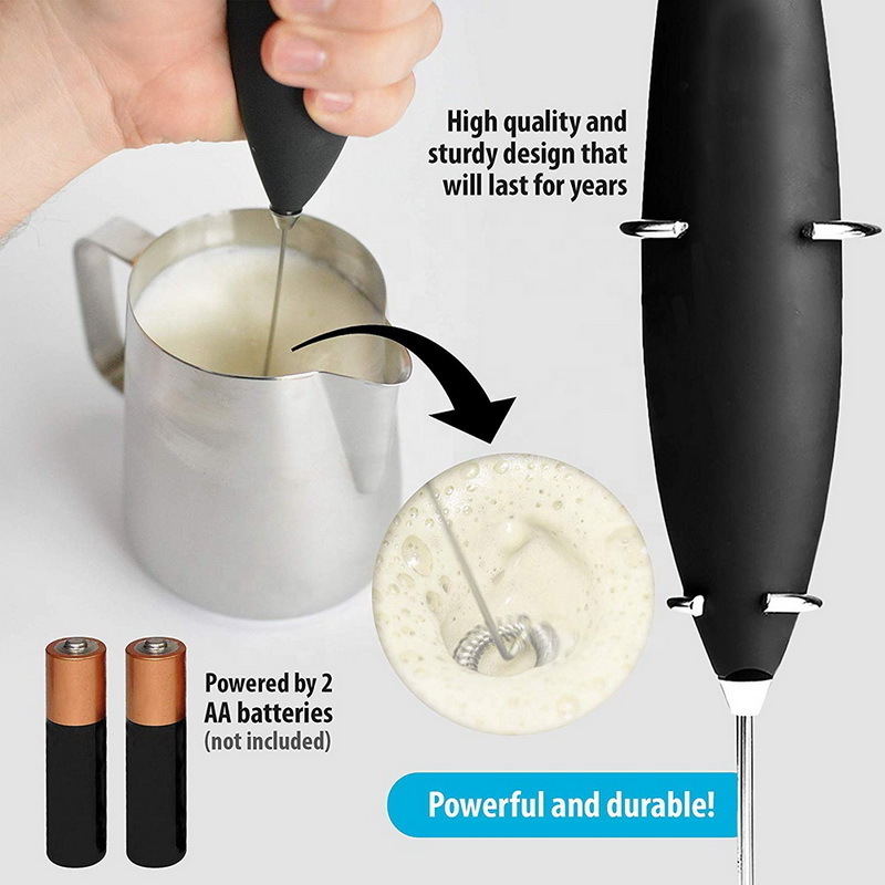 Cappuccino Battery Handheld Automatic Manual Milk Frother,Hand Electric Milk Frother& Milk Coffee Frother