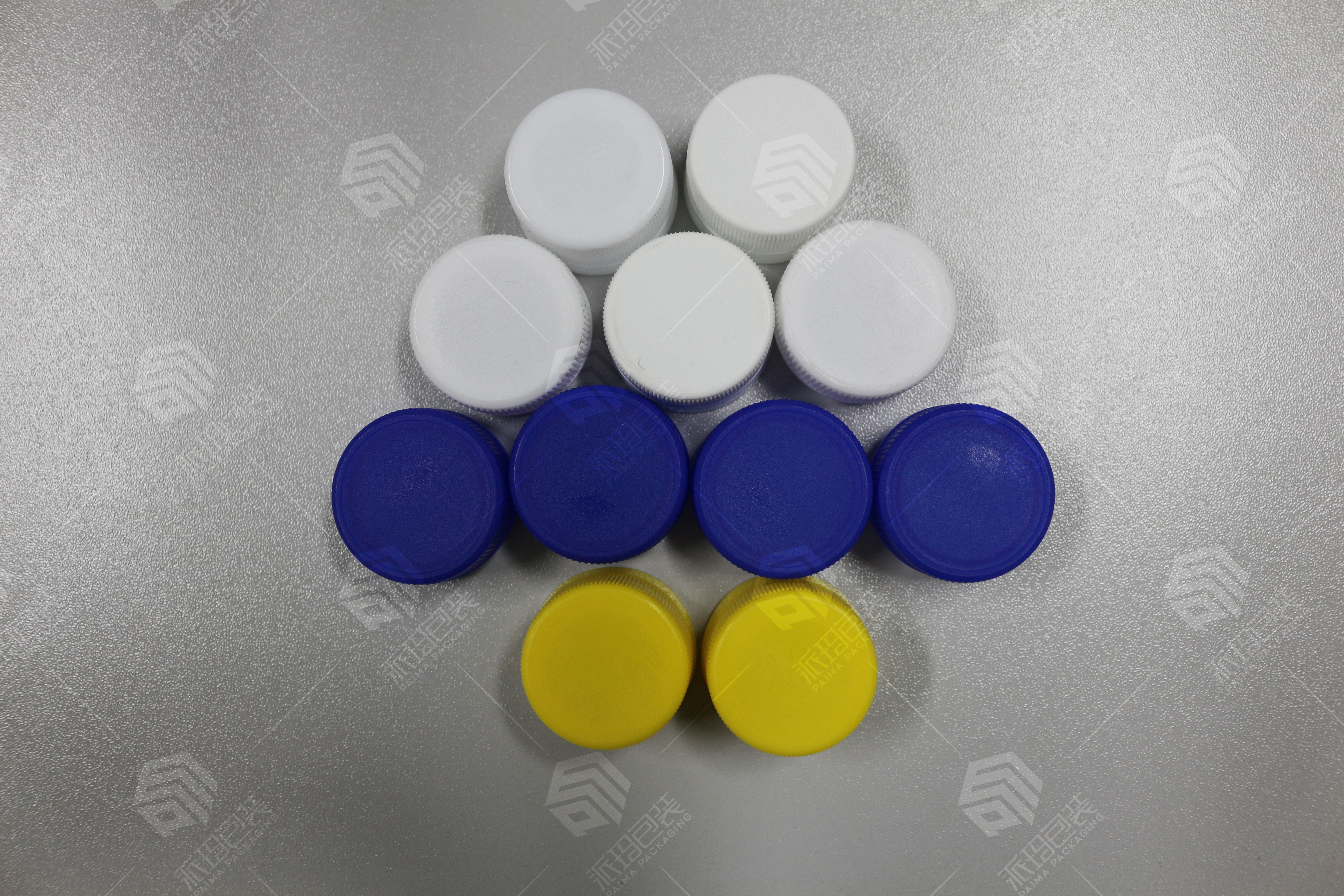 20mm 24mm 28mm sauce bottle lid 24/410 Ribbed wall PP white plastic bottle screw caps with foam liner