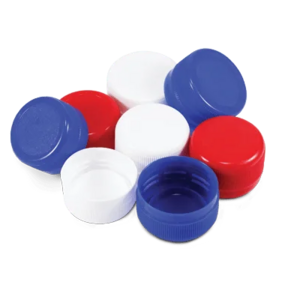 20mm 24mm 28mm sauce bottle lid 24/410 Ribbed wall PP white plastic bottle screw caps with foam liner