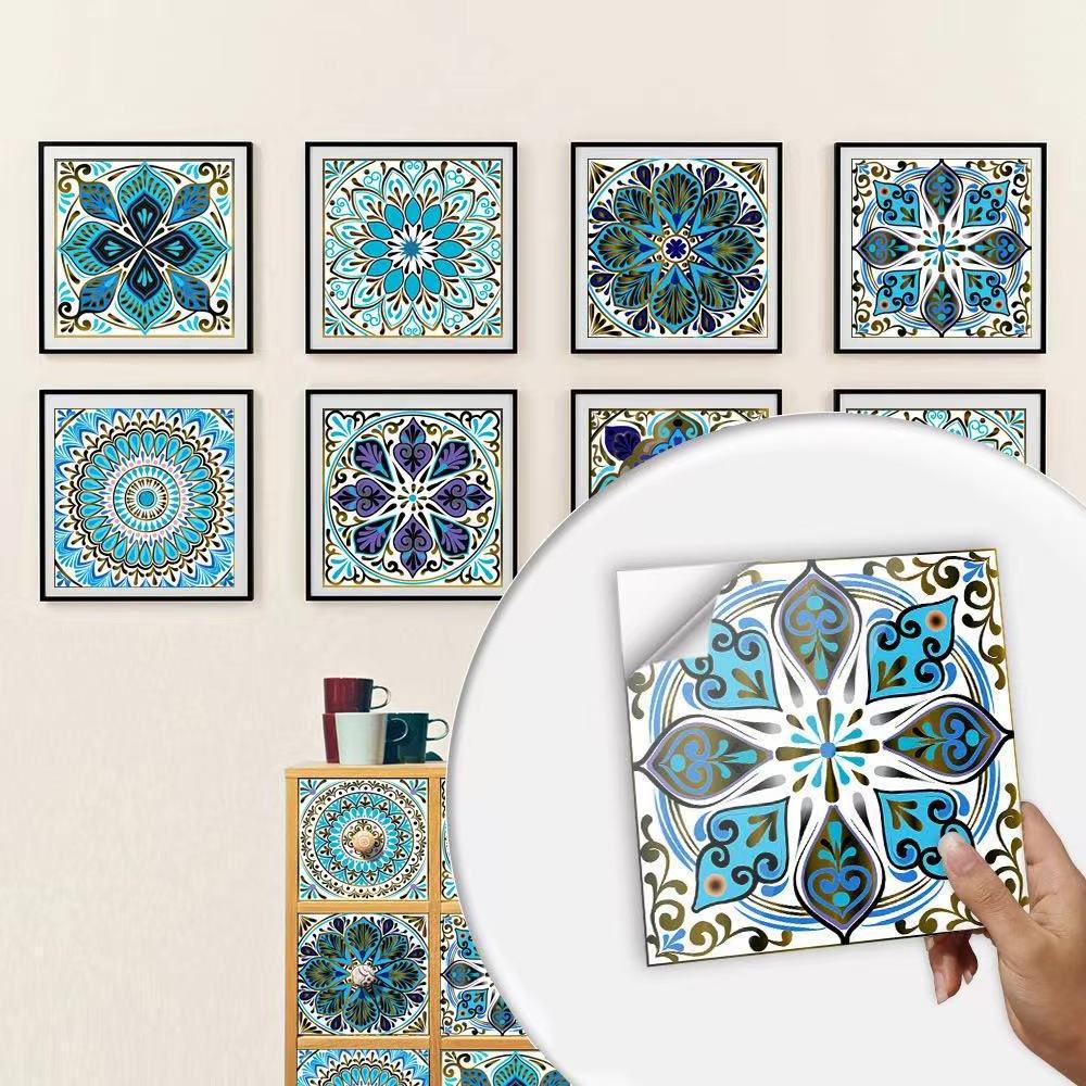 Bohemian home renovation kitchen and bathroom Wall Floor Tiles PVC decorative sticker DECAL printing custom