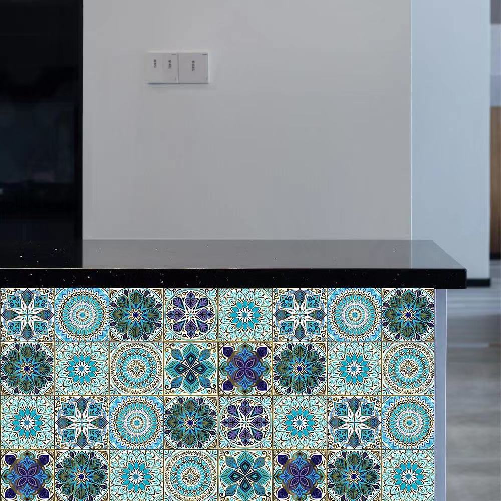 Bohemian home renovation kitchen and bathroom Wall Floor Tiles PVC decorative sticker DECAL printing custom