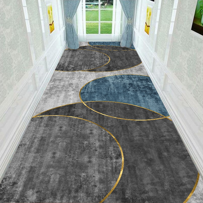 Modern Design Floor Carpets and Rugs for the Corridor Aisle Anti-skid Carpet Tiles Floor Runners