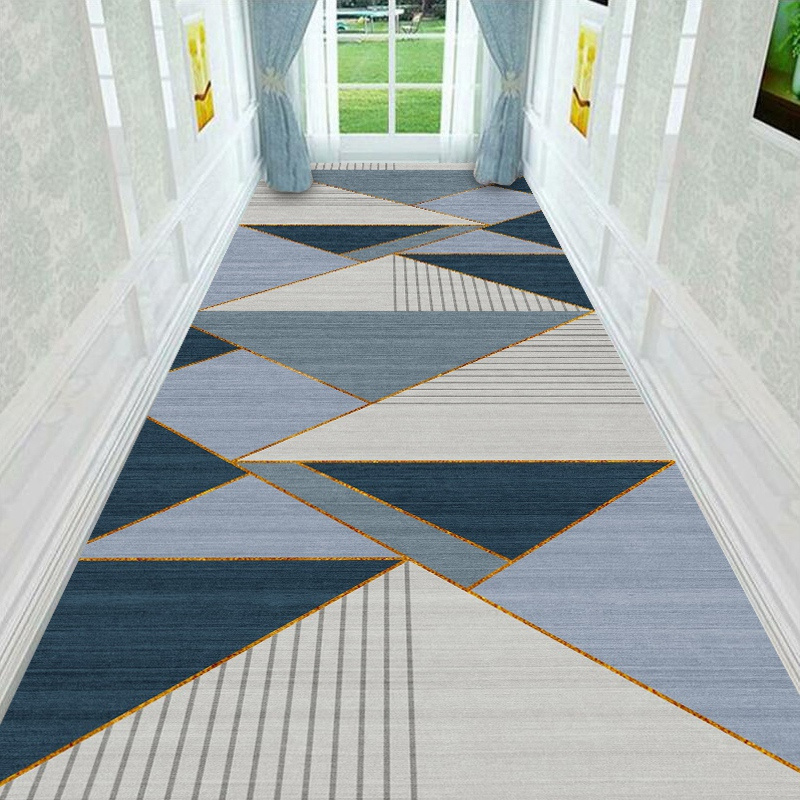 Modern Design Floor Carpets and Rugs for the Corridor Aisle Anti-skid Carpet Tiles Floor Runners