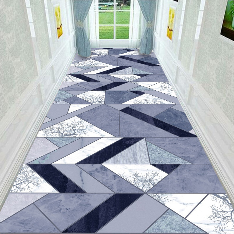 Modern Design Floor Carpets and Rugs for the Corridor Aisle Anti-skid Carpet Tiles Floor Runners