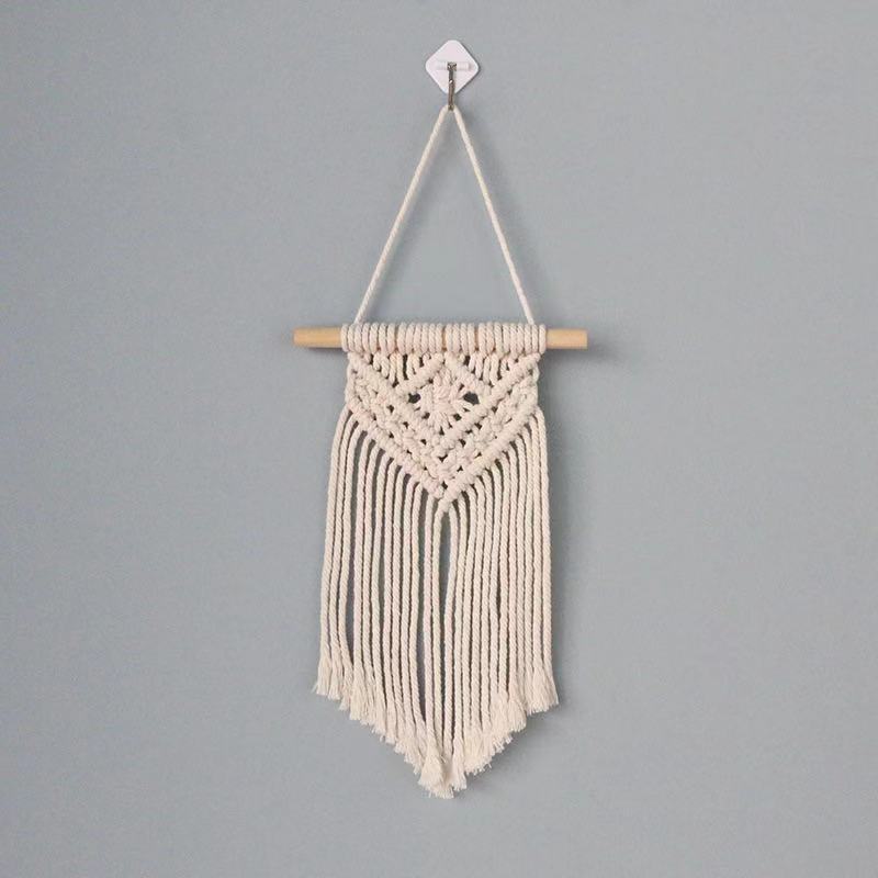 handmade diy macrame feature shelf walltapestry wall hanging decor shelf 1 tier