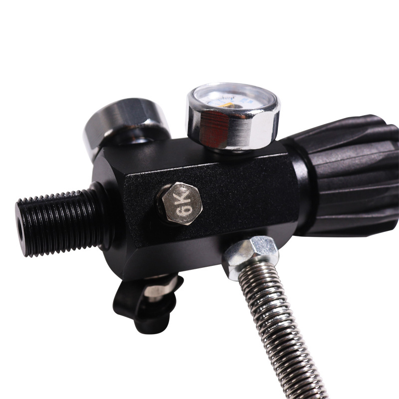 5/8-18UNF or M18*1.5 PCP Tank Dual Gauge Charging Valve Refill Adapter Air Filling Station