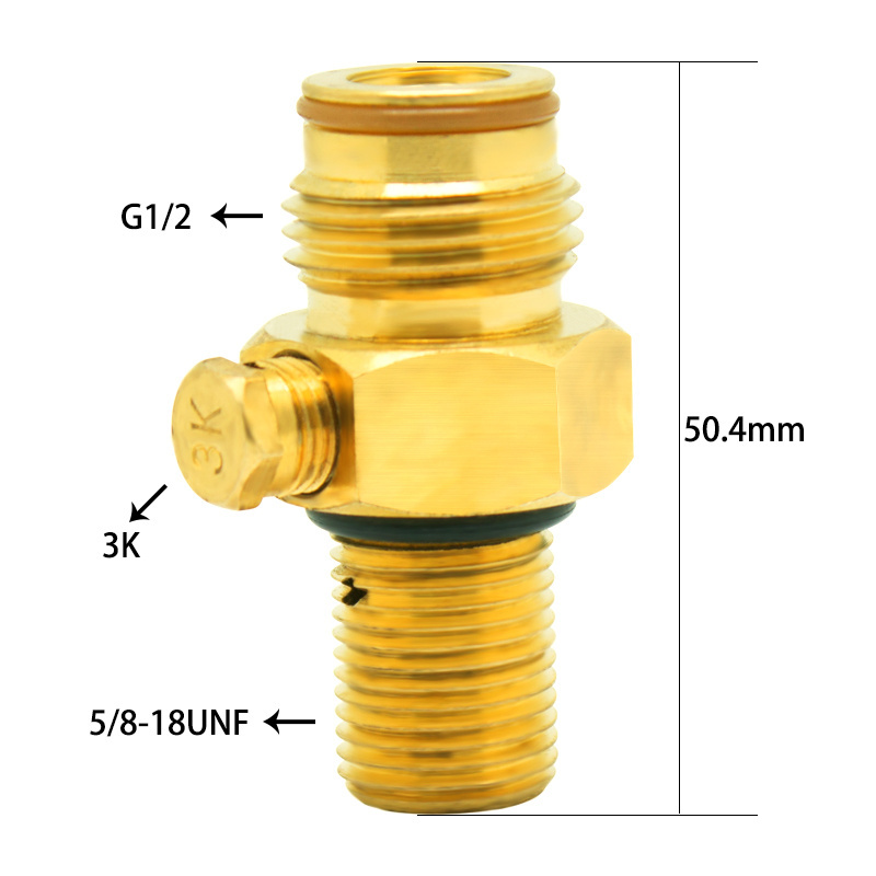 Paintball Co2 Tank Brass Pin Valve 5/8-18UNF