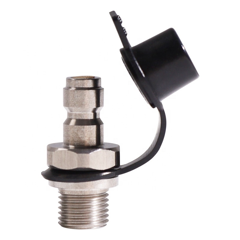 1/8 NPT one way valve fill nipples PCP Paintball 1/8BSPP Thread Pneumatic Quick Coupler Male Plug 8MM