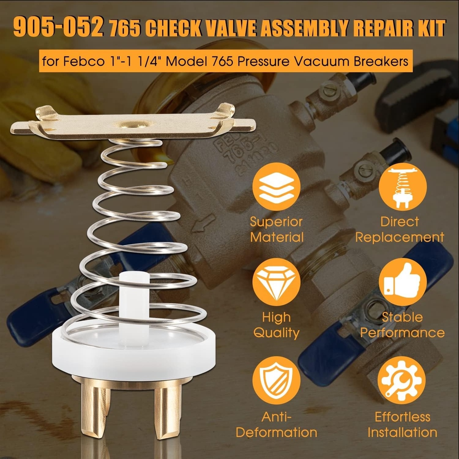 905-052 765 Check Valve Assembly Repair Kit Fit for Febco Model 1