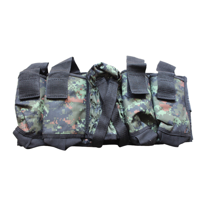 Paintball 4+1 Harness Pod & Tank Holder Black,Wood Camo and Digi Camo