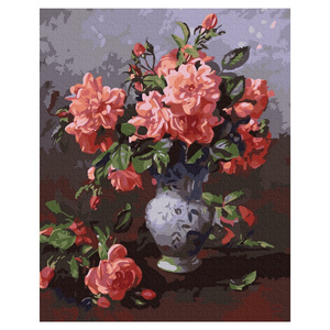 Classical rose vase oil painting 40x50 painting by numbers flower decorative painting