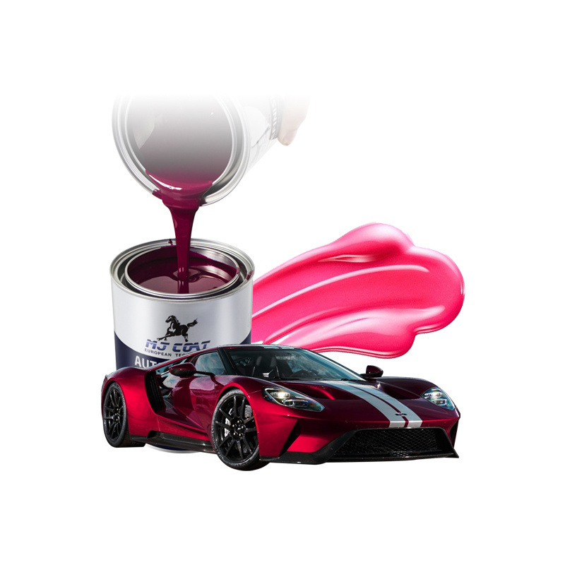 High Gloss 1K Acrylic Car Paint Base Coat Weather Resistance Auto Refinish Coating