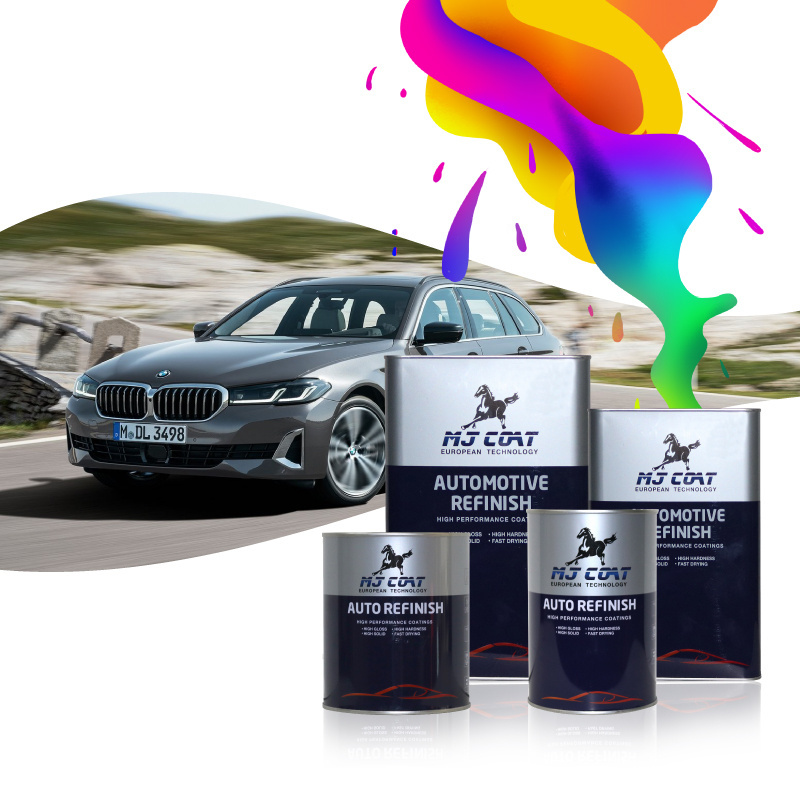 High Performance Car Refinish Paint Automotive Paint 1K Basecoat Silver Gray Metallic Factory Price